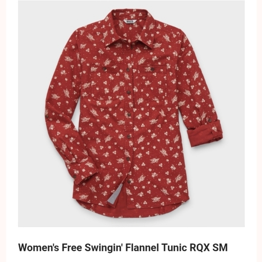 Last Chance** Duluth Trading Free Swingin' Flannel Tunic